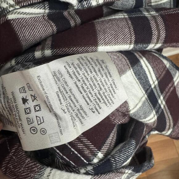 NEW! Jack & Jones Mens Button Up Flannel Shirt Medium - Picture 4 of 8